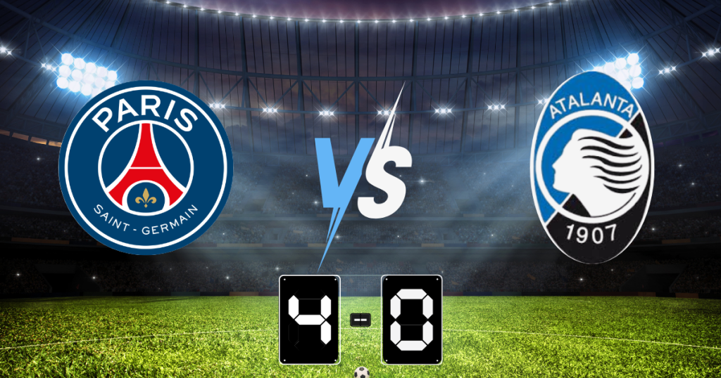 เปแอสเช แชมป์เก่าฟอร์มโหด ไล่ถล่ม อตาลันต้า 4-0
