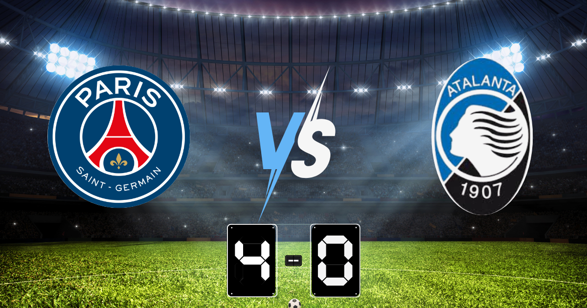 เปแอสเช แชมป์เก่าฟอร์มโหด ไล่ถล่ม อตาลันต้า 4-0